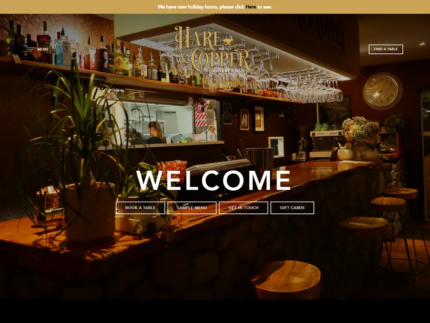 Hare & Copper homewares website